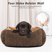 MIXJOY Dog Bed for Large Medium Small Dogs - Coffee / L(30’’x 24’’x 9’’) - image 4