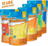 NiToy FlexiSand 11lbs Toy Sand 5 Colors Self-Sticking Non-Toxic - Vibrant Colors - image 4
