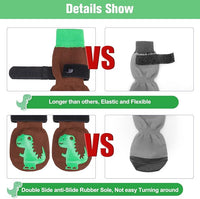 BEAUTYZOO Anti-Slip Dog Socks,Dog Shoes for Hot/Cold Pavement,Paw Protectors with Grips 3 Pairs for Puppy Small Medium Large Senior Old Dogs,Dog Socks to Prevent Licking and Hardwood Floor Protection
