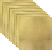 Lekebaby 6 Pack Classic Baseplates 10" x 10" - Sand / 12 Pack