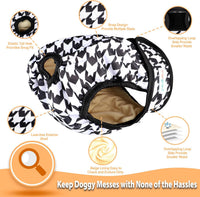 Langsprit Washable Female Dog Diapers - X-Large / Black and White - image 4