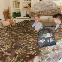 TOTEAFORT Original Blanket Fort Building Kit for Kids – Fun for Kids & Family - Camo