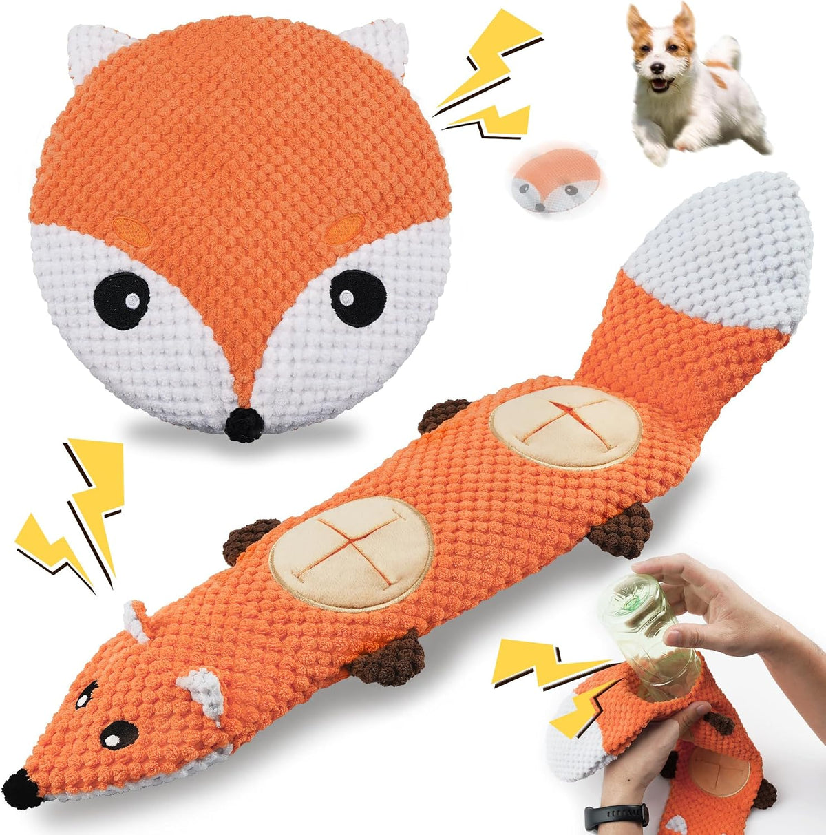 XIUGOAL Tough Dog Toys for Chewers - 2-Fox