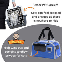 Soft-Sided Airline Approved Cat Carrier with Expandable Hideaway - Capri Nights - image 3