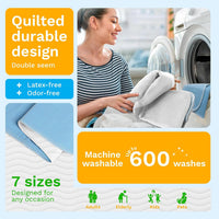 4 Pack Washable Pee Pads for Dogs 34"x36" - Blue/White / 6 Pack - 34x36 - image 2