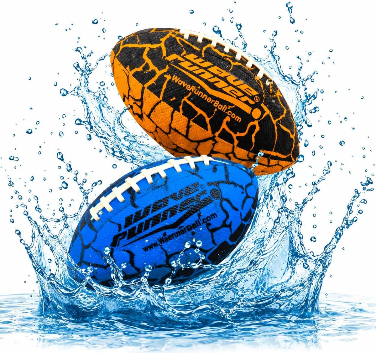 Wave Runner 9.25 inch waterproof junior football with textured grip for pool and beach - view 2