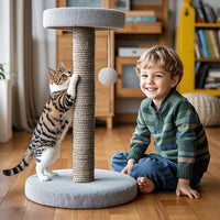 PowerKing Natural Sisal Replacement Scratching Post - 15.7''+15.7'' (2.67''Thick) / Grey - image 2