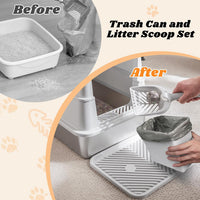 Stainless Steel Litter Box with Lid - Silver Grey / X-Large - image 4