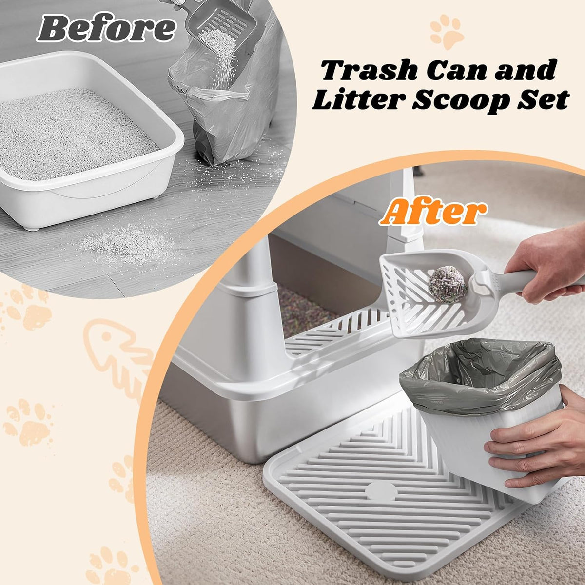 Stainless Steel Litter Box with Lid - Silver Grey / X-Large - image 4