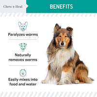 Dog and Cat Dewormer Liquid - 4 oz Wormer Solution to Paralyze and Expel Roundworms - Kitten and Puppy Dewormer