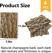 BNOSDM 4PCS Cork Bark Background - 4PCS-11.8”x7.9” - image 2