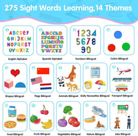 QuTZ Phonics Learning Toy for Preschool Kids - Blue / Basic 275 Words Bilingual - image 2