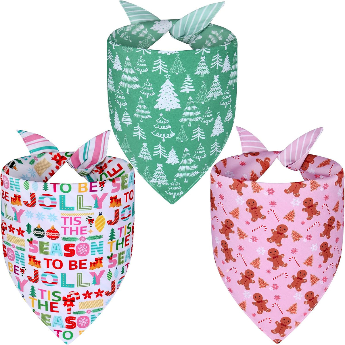 Fall Dog Bandanas Large 3PCS - 26-Color fonts / Small