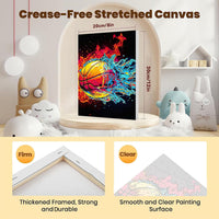 4 Pack Butterfly Paint by Number for kids Wooden Frame - BKH2205 - image 2
