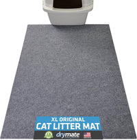 Drymate Cat Litter Box Mat, Litter Trapping Mat - Light Grey / 29x36 Inch (Pack of 1)