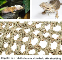 Niteangel Bearded Dragon Seagrass Hammock: Triangle 17'' x 12.5'' – Essentials for Reptiles And Amphibians - Rectangle 16'' x 8'' - image 3