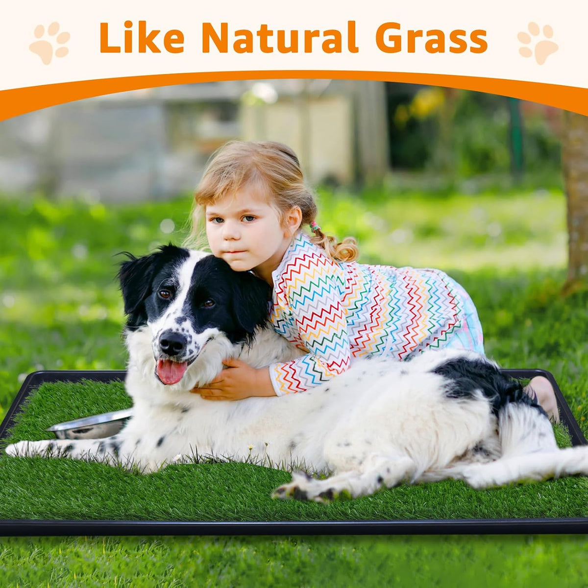 LOOBANI 33.2in x 21in Replacement Artificial Grass for Dogs Potty - 33.2"x21" - image 4