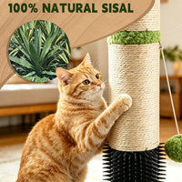 40'' Tall Sisal Cat Scratching Post - green-39.4inch - image 3