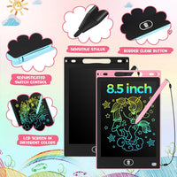 Tinlade 12 Pack LCD Writing Tablet for Kids - Pink, Light Blue, White, Black / 8.5 Inch - image 2