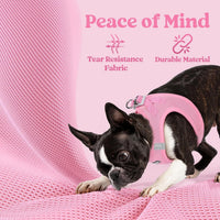 rabbitgoo Step-in Small Dog Harness - Light Pink / Xl(chest:20.0"-21.8") - image 4