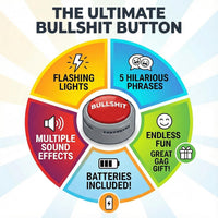 Bullshit Button – The Official Hilarious BS Button with Sound Effects & Flashing Light – Perfect - image 2