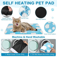 4 Pack Self Heating Cat Pad Self Warming Dog Mat, Heart - Clouds / 16 x 20 Inches - image 2