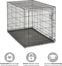 New World by Midwest 42-Inch Single Door Crate, for Large Breeds - Single Door - Black / XL (48"L) - image 3
