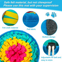 Vivifying Snuffle Mat for Dogs - Red&Yellow&Blue - image 2