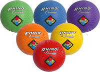 Champion Sports Rhino Playground Balls 8.5"D, Two Ply - 8.5" Assorted Colors (6 Set) - image 2