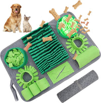 Snuffle mat for Dogs Iteractive Dog Puzzle Toy Used for Training - Green