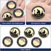 20pcs Military Challenge Coins - Simple - image 3