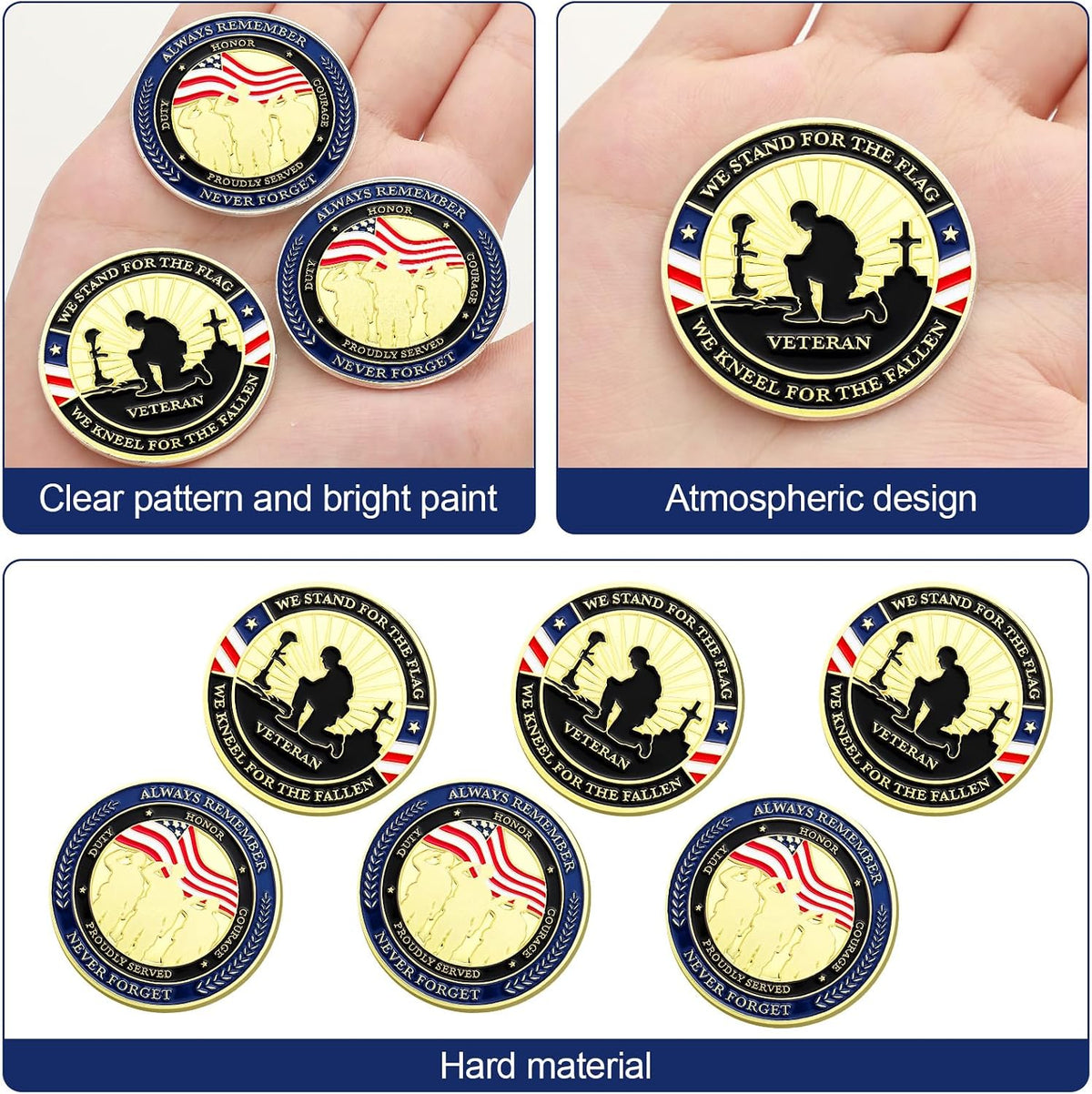 Landical 40 Pcs Military Challenge Coins Collection Set Bulk - Pretty - image 3