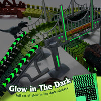 264 PCS Construction Race Tracks for Kids Toys - Dinosaur Race Track - image 3