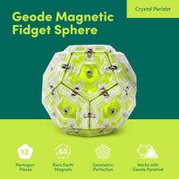 Speks Geode Magnetic Sphere - Peridot - image 2