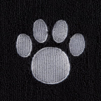 Bone Dry Pet Grooming Towel Collection Absorbent Microfiber X-Large - Embroidered Black / 41x23.5" - image 4