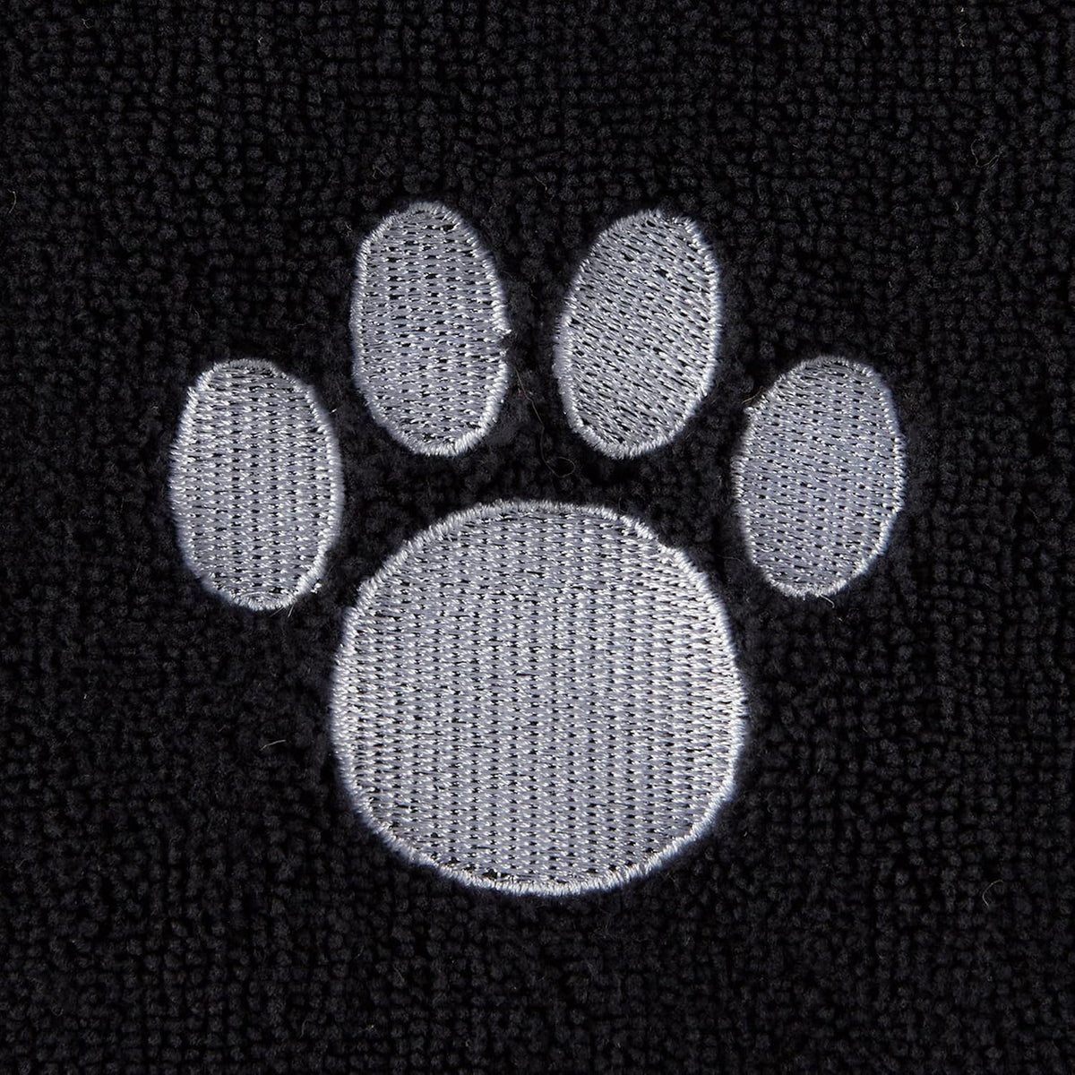 Bone Dry Pet Grooming Towel Collection Absorbent Microfiber X-Large - Embroidered Black / 41x23.5" - image 4