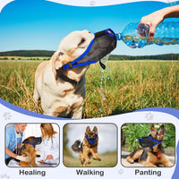 Dog Muzzle, Soft Air Mesh Muzzles for Medium Sized Dogs - Blue / S - image 3