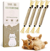 4 Pack Silvervine Sticks for Cats - Grey / 8