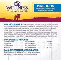 Wellness Petite Entrees Mini Fillets Grain Free Natural Wet Small Breed Dog Food, Roasted Chicken, Carrots & Red Peppers, 3-Ounce Cup (Pack of 24)