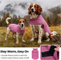 VIVAGLORY Cozywrap dog fleece vest in size L with striped design - view 2