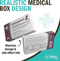 Funny Prank Pill Box Candy, Gag Gifts for Men - Old Fartamins - image 4