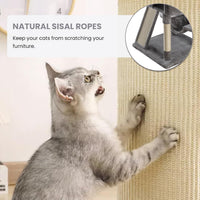 SHA CERLIN 65in Larger Cat Tree Tower Condo for Indoor - Grey - image 4