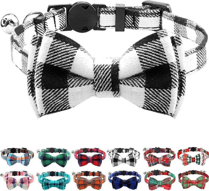 Joytale Upgraded Cat Collar with Bells - 7-11'' (pack of 1) / Black