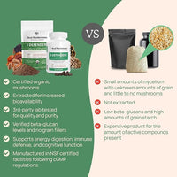 Real Mushrooms 5 Defenders Mushroom Complex - Functional Mushrooms Extract from Chaga, Shiitake, Maitake, Reishi, Turkey Tail Mushroom Blend for Wellness Support with Beta Glucans - 45 Servings