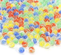 CHUKEMAOYI 400 pcs Color Mixing Glass Marbles – Fun for Kids & Family - 1000 Pcs 0.62 Inch
