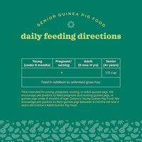 Oxbow Essentials Guinea Pig Food, Senior, Made Alfalfa for Guinea Pig, Pet Food Pellets with Vitamin C, Small Animal Pet Products, Made in USA, High Fiber, 4 lb. Bag