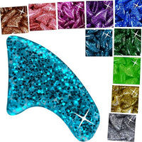 zetpo Cat Nail Caps | Cat Claw Covers | with Adhesives and Applicators (M, 5X Glitter Random Colors | 100 pcs)