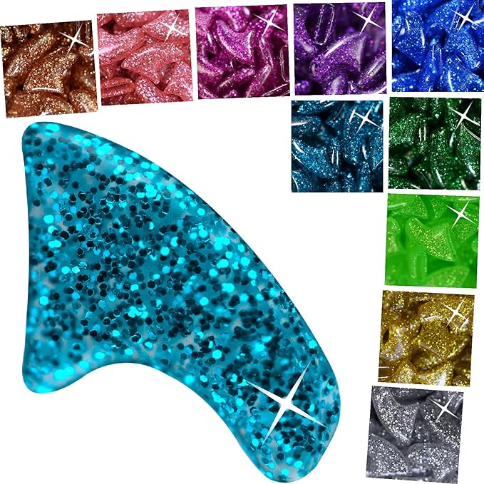 zetpo Cat Nail Caps | Cat Claw Covers | with Adhesives and Applicators (M, 5X Glitter Random Colors | 100 pcs)