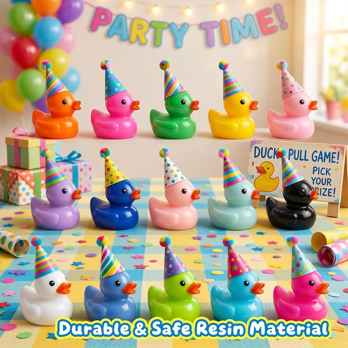 Mini Resin Duck Colorful Miniature Figures Micro Fairy Garden - 160 Christmas Duck - image 3