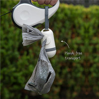 SVD.PET Dog Poop Bag Dispenser, Waste Bag Retractable, Black – Essentials for Dogs - 1-Pack -Pearl White - image 4